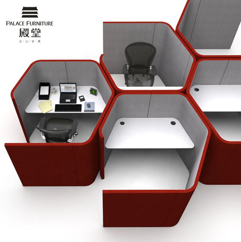 Work Office Furniture - Modulaire hoge scheidingswandbank akoestische curve kantooromgevingen