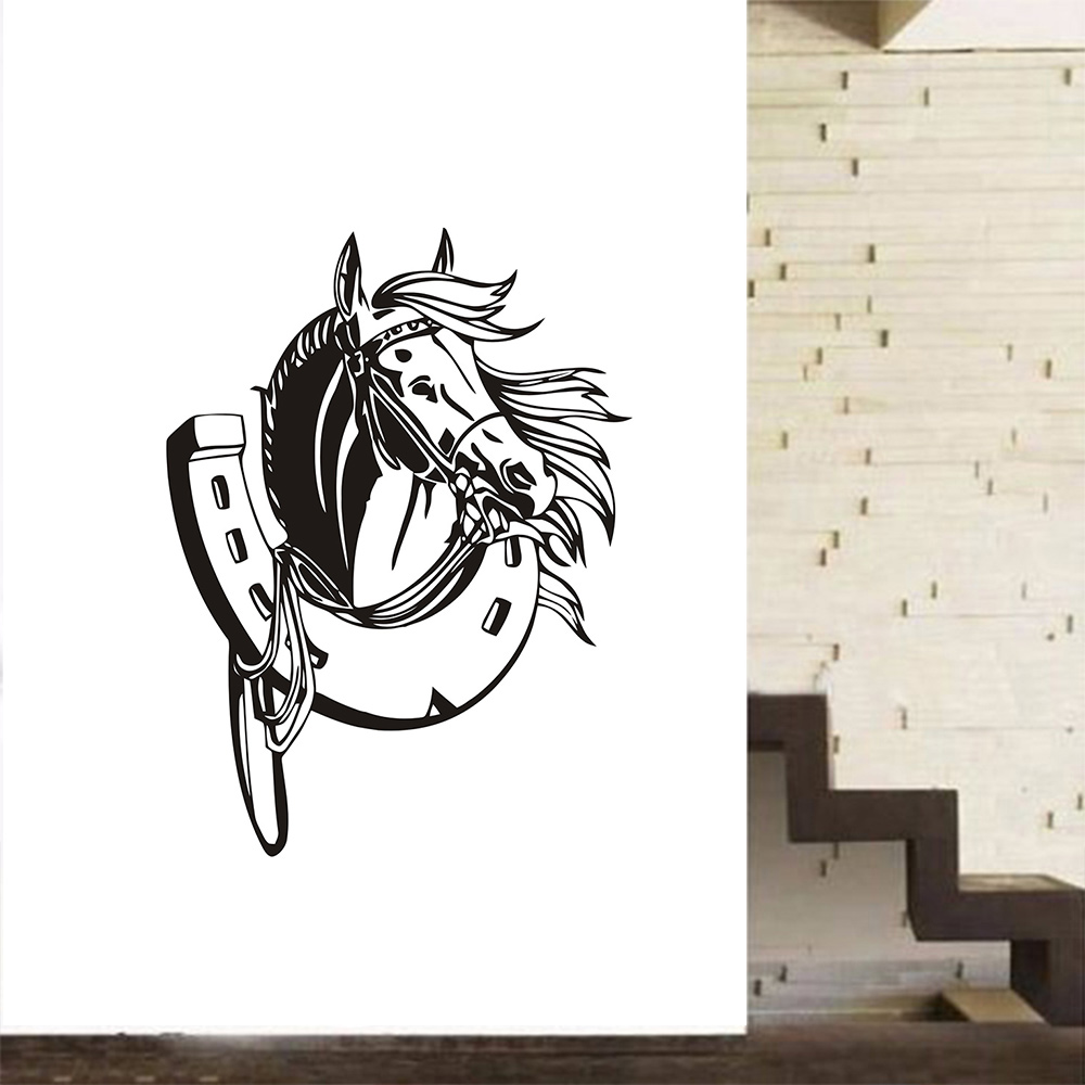 Mooie paardenkop muursticker h - Office Furniture Loft recensie en prijs