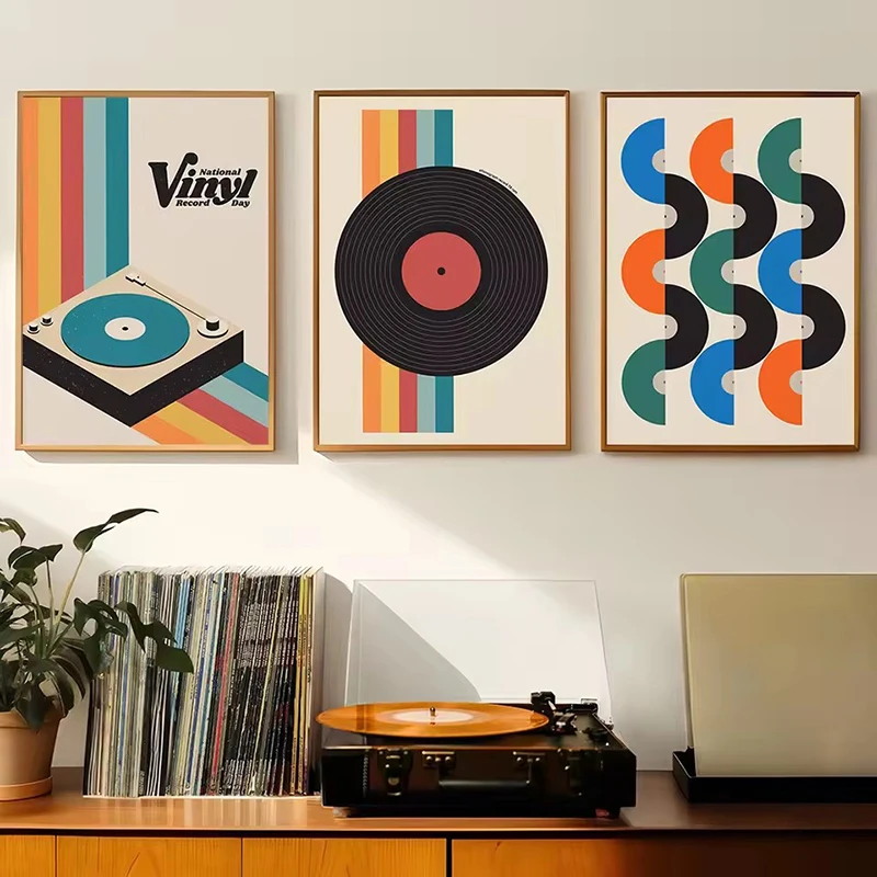 Mid Century Vinyl Record Canva - Office Furniture Design recensie en prijs