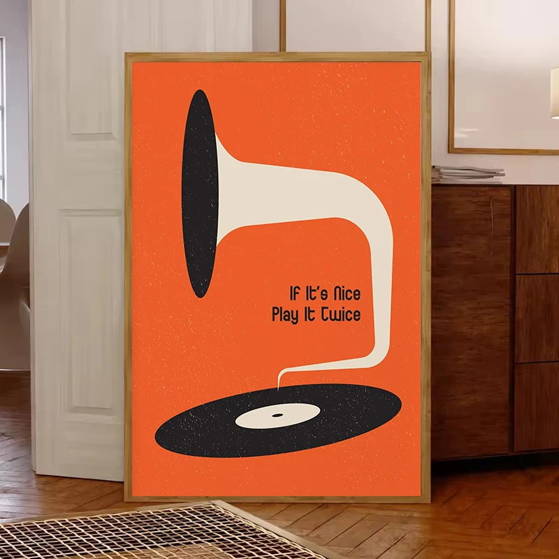 Mid Century Vinyl Record Canva - Office Furniture Design recensie en prijs