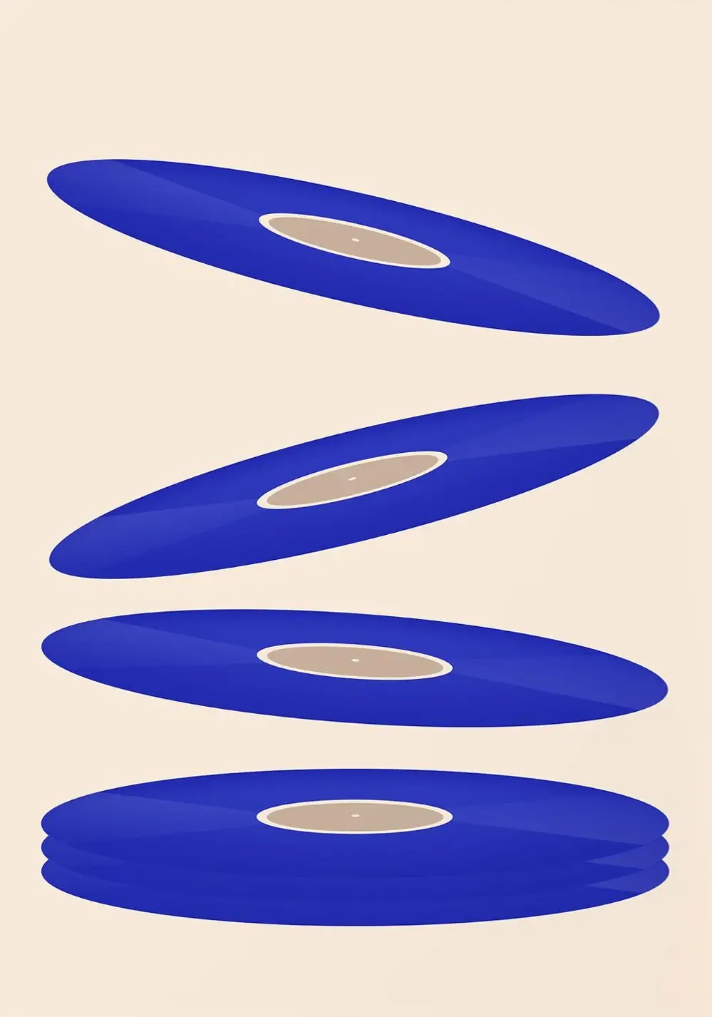 Mid Century Vinyl Record Canva - Office Furniture Design recensie en prijs