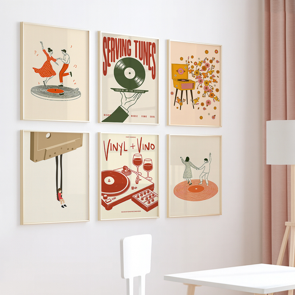 1pc Vintage Muziek Canvas Post - Office Furniture Design recensie en prijs