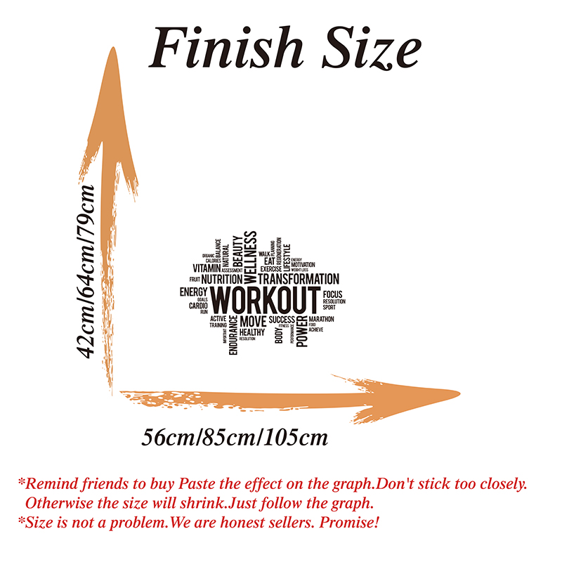 Gym Workout Woord Wolk Muursti - Office Furniture Loft recensie en prijs